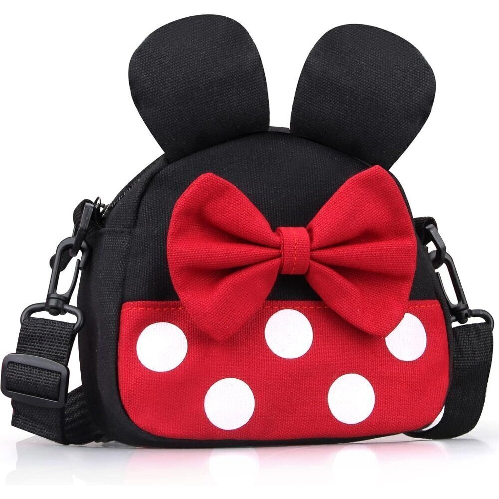 🆕 Dksyee Cute Minnie Mouse Shoulder Bag Women Black Toddler Small Kids Handbag
